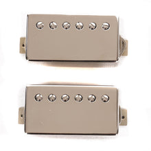 OX4 PAF Low-Wind Humbucker Pickup Set Nickel Covers Black Bobbins