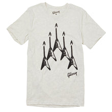 Gibson Flying V Formation T-Shirt Light Grey