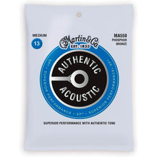 Martin 92/8 Phosphor Bronze MA550 3-Pack Acoustic Guitar Strings