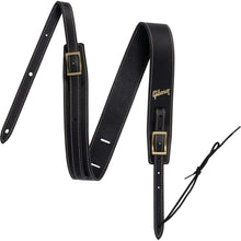 Gibson The Troubadour Leather Guitar Strap Black